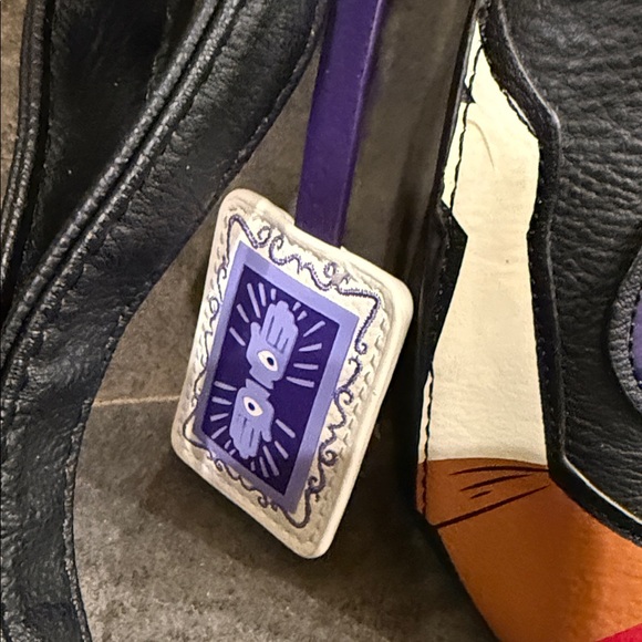 Loungefly Black Bag with Colorful Character Trio - Picture 2 of 7